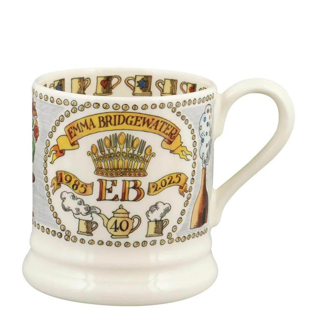 Emma Bridgewater 40 Years 1985-2025 Half Pint Mug